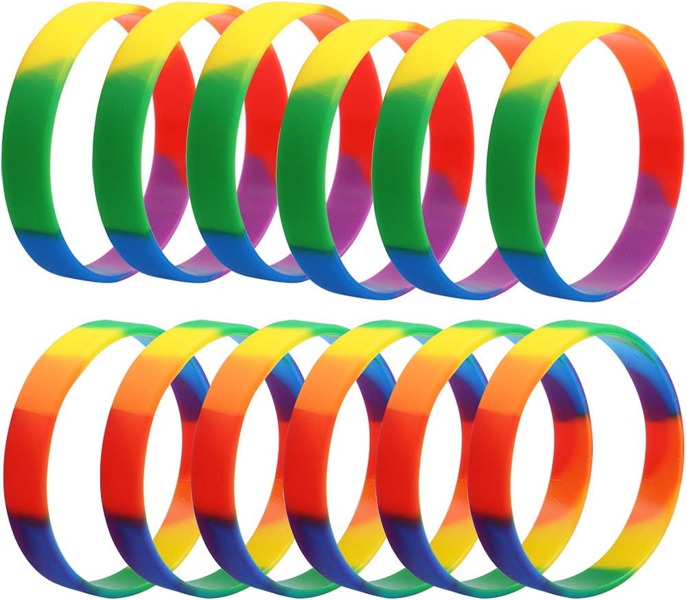 Taihao Story Gay Pride Flag Set by 3x5 Feet Hangable & Wearable As A Cape Rainbow LGBT Colors Homosexual Lesbian Outdoor Banner (7 Pack)