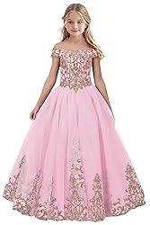 Tulle Flower Girl Dress for Wedding Sparkly