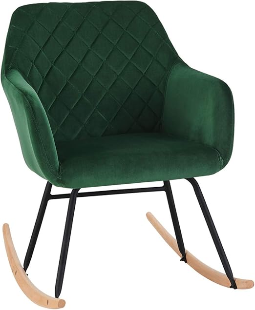 velvet nursing chair
