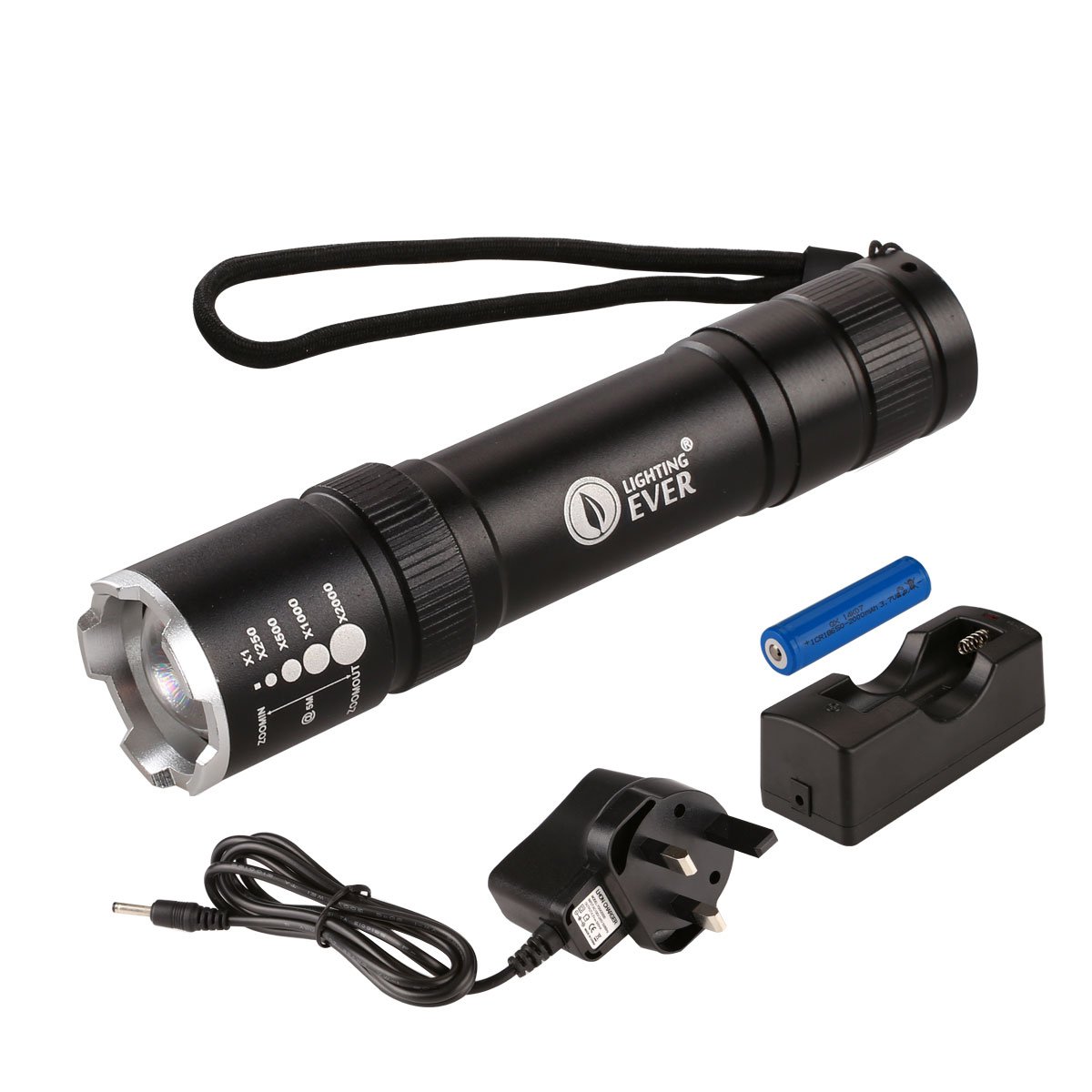 LE® Rechargeable CREE LED Flashlight, Adjustable Focus, Super Bright