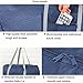 Foldable Travel Duffel Bag Trustbag Luggage Sports Gym Water Resistant Nylon,Navy