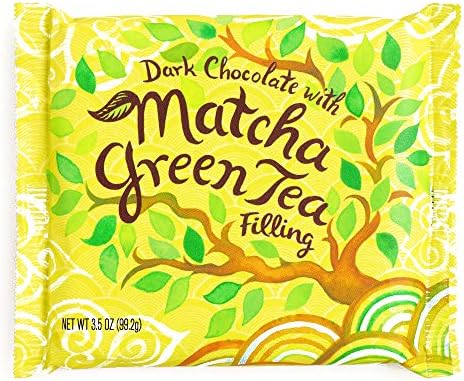 Matcha Green Tea Dark Chocolate Bar 3 oz each (1 Item Per Order)