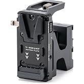 Tilta Battery Plate Compatible with Blackmagic Pyxis 6K / 12K &ndash; V-Mount | High Capacity Power Output (2 Pin Lemo, P-Tap, USB-C) | External Power Input | Security Attachment ES-T21-BP-V