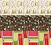 K-Kraft Vintage Prints Christmas Mid Century Modern Christmas Wrapping Paper on White Kraft - 30 inches x 180 inches per roll = 112.5 square feet total