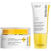 StriVectin Tighten & Smooth Neck Cream and Neck Serum Roller Anti-aging Skin Care 2-Piece Set, Smoothing Look of Wrinkles and Fine Lines, Improves Crepey Skin and Vertical Lines