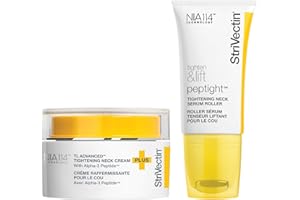 StriVectin Tighten & Smooth Neck Cream and Neck Serum Roller Anti-aging Skin Care 2-Piece Set