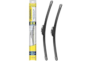 JINGOU 24''+18'' Front Windshield Wiper Blades Compatible with 2002 2004-2008 Toyota Corolla/2000-2003 Toyota Sienna OEM QUAL
