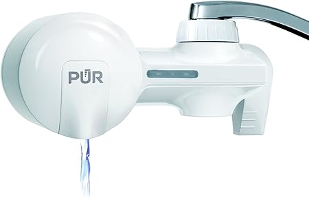 Pur Pfm150w White Filtration System Horizontal Faucet Mount With 1