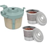 2 Stainless Steel Coffee Pod+1 Coffee Basket for Ninja PB051 Coffee Maker | Reusable K Cups, Precision Fit, Smooth Brew, Clog-Free Flow, Durable Build, Easy Rinse, Long-Lasting, Consistent Flavor