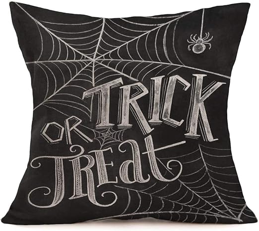 Amazon Com Royalours Throw Pillow Covers Bat Spider Web Cushion