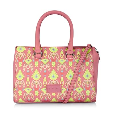 Caprese Ikat Womens Satchel (Coral)