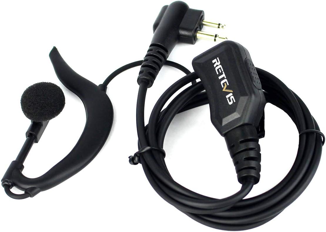 Retevis R111 Walkie Talkie Earpiece, 2 Pin G Type Radio Headset, Adjustable Volume - Image 3