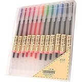 XSG Premium Gel Ink Pen Fine Point Pens Ballpoint Pen 0.5mm for Japanese Office School Stationery Supply 12 Packs