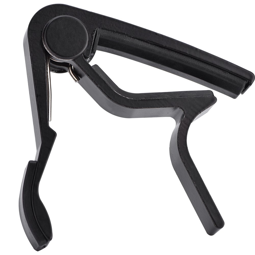 Acoustic Guitar Capo, Portable Quick Change Guitar Capo, Scratch Free (Black)