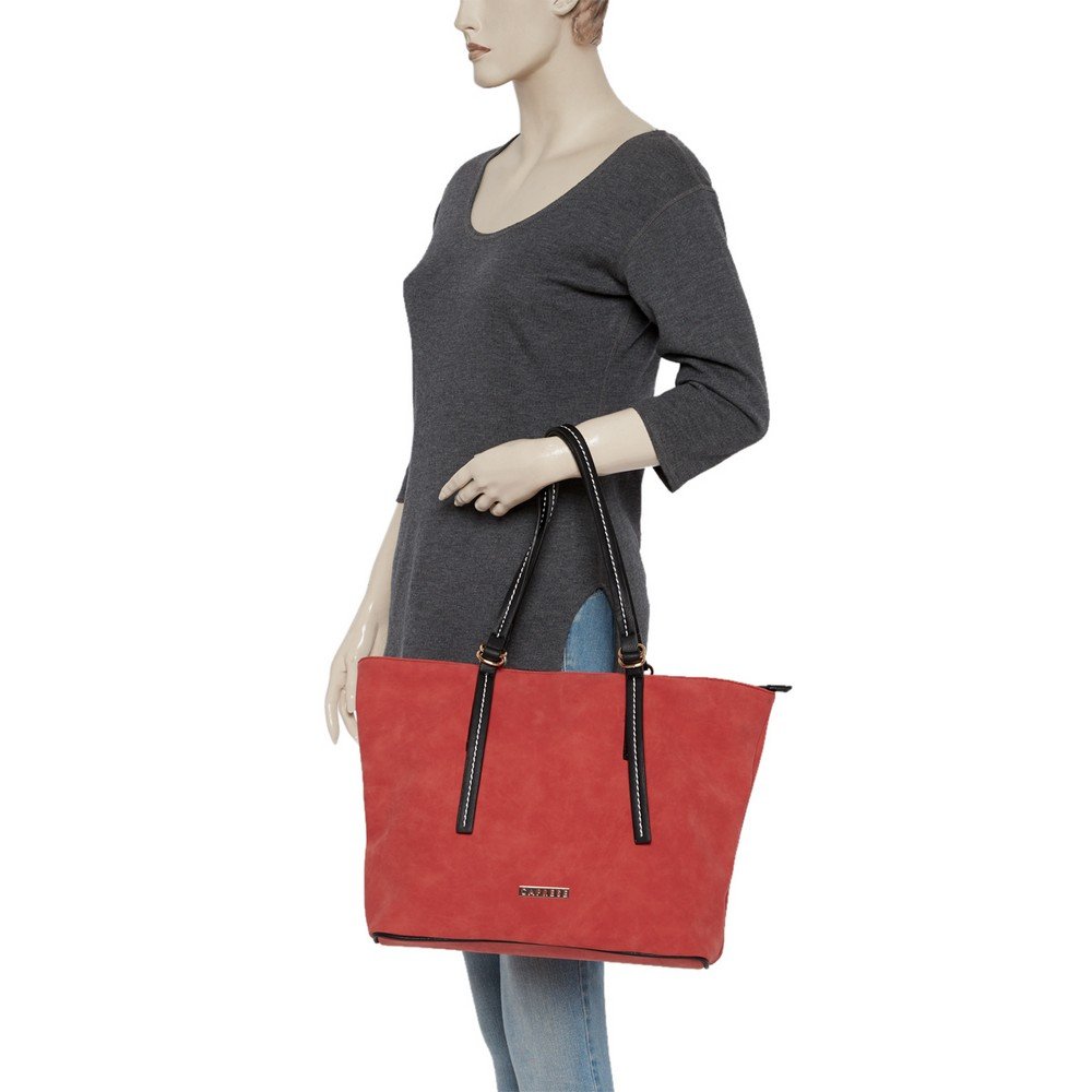 caprese delphy women's tote bag (red)