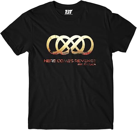Buy The Banyan Tee Metallica T-Shirt - Here Comes Revenge Regular Fit Cotton Tshirt Black at 