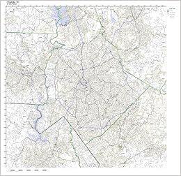 Charlotte Nc Zip Code Map Amazon.com: Charlotte, Nc Zip Code Map Not Laminated : Office Products