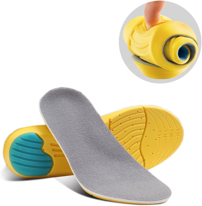 DRUnKQUEEn Shoe Insoles, Men's/Women's Full Length Comfort Breathable Plantar Fasciitis, Sports Shock Absorption Cushion Pads Arch Support Pain Relief Memory Foam Orthotic Inserts, Size: L (US 8-14)