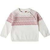 Stellou & friends 100% Cotton Knit Patterned Baby Toddler Boys Girls Long Sleeve Crew Neck Sweater (Birth - 4 Years)