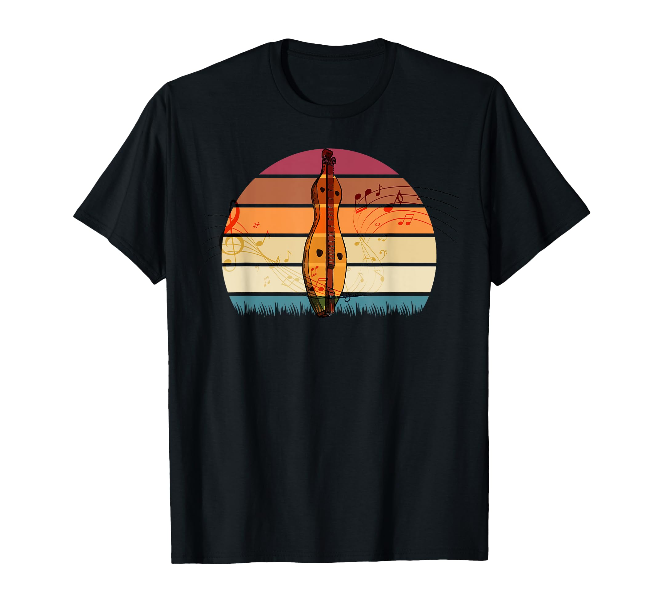 Dulcimer Lovers Guitar Retro Design Dulcimer T-Shirt