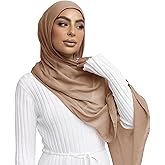 Piewag Viscose Hijab Scarf for Women Muslim Cotton Jersey Hijab Fashion Long Scarf Shawls