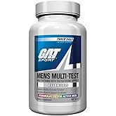 GAT SPORT Men's Multi + Test, Premium Multivitamin Tablets (60 Count)