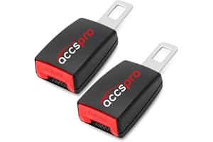 AccsPro Seat Belt Cover Extender, Comfortable and Convenient Works for Most Models Pack of 2 Extension (4.7 Inch)
