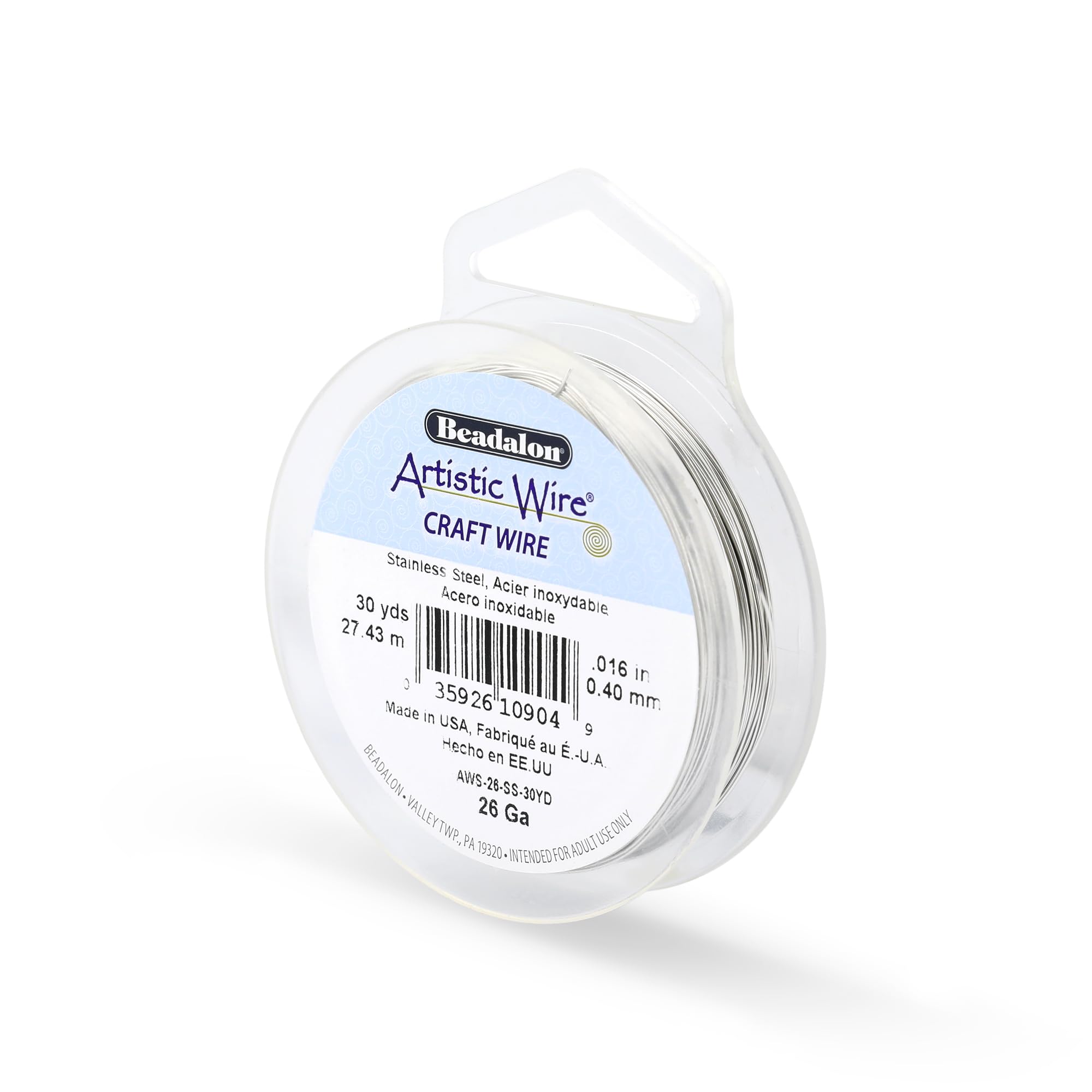 Beadalon 30-Yards Stainless Steel Artistic 26-Gauge Wire