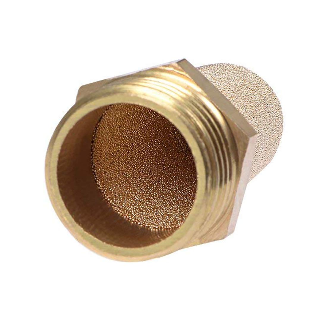 Sydien 5Pcs G1/2 Thread Brass Pneumatic Exhaust Muffler Filter Noise