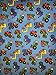 KinderMat Full Cover Sheet, Pillowcase Style Sheet Fits Rainbow Designer, Daydreamer, Heavy-Duty, and Enduro, 100% Cotton Flannel, Trucks and Tractors Print, Large