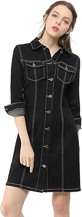 ellezarra denim shirt dress