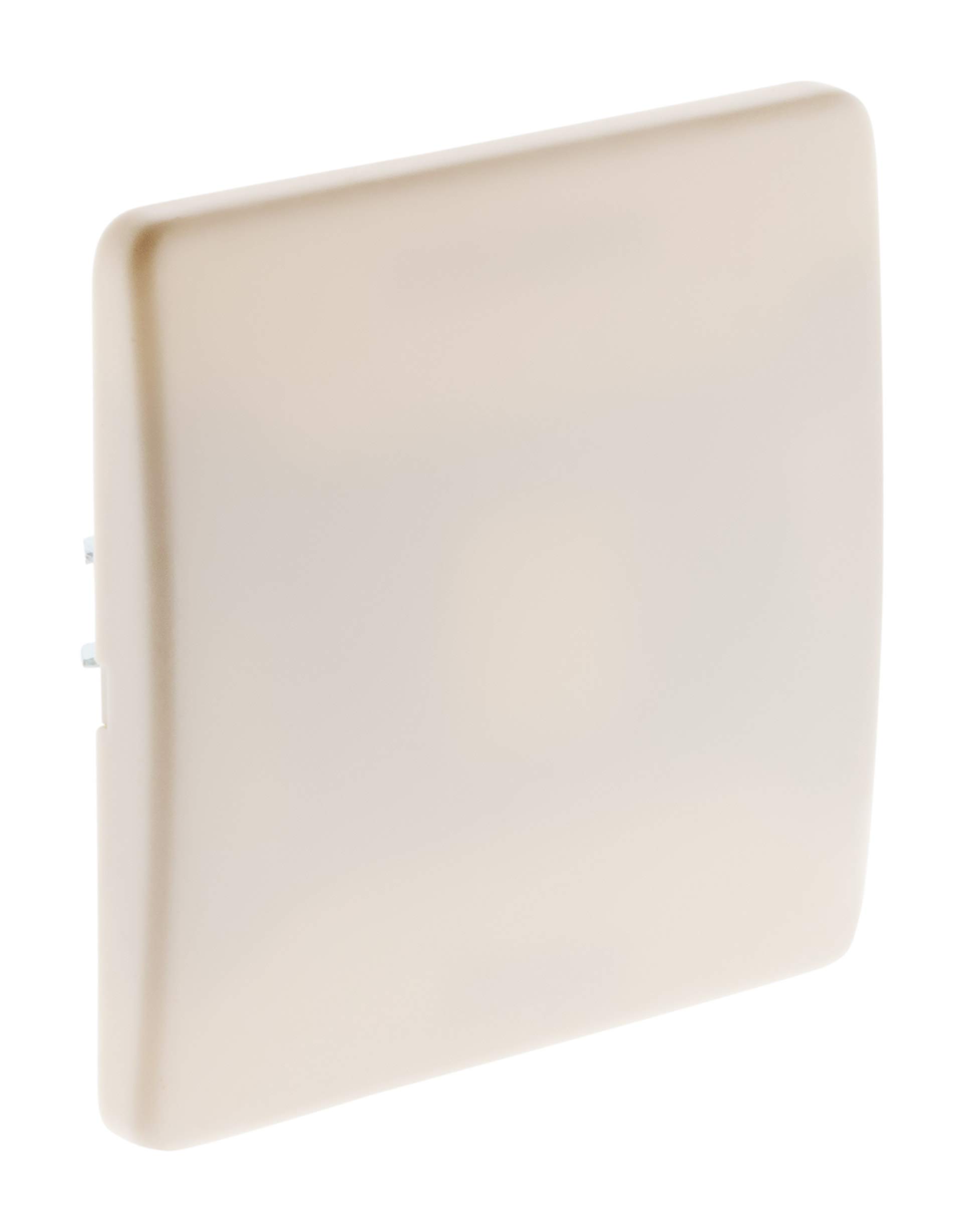 Zenitech - Box Cover Plate 75x75mm - Fixing with Screws and Claws Included - Compatible with Standard mounting Boxes - Easy Clip System - CE Standard - White
