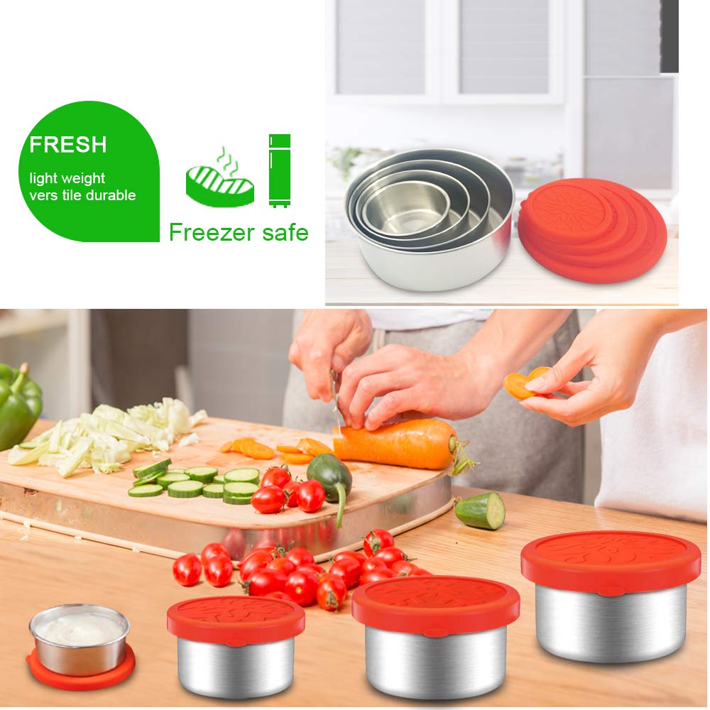 Contenitori Cuki Con Coperchio Contenitori Alluminio 4 Porzioni Con Coperchio - Confezione Da 100 Pezzi | Per Pillole E Integratori Conservazione Alimenti - Foto 2