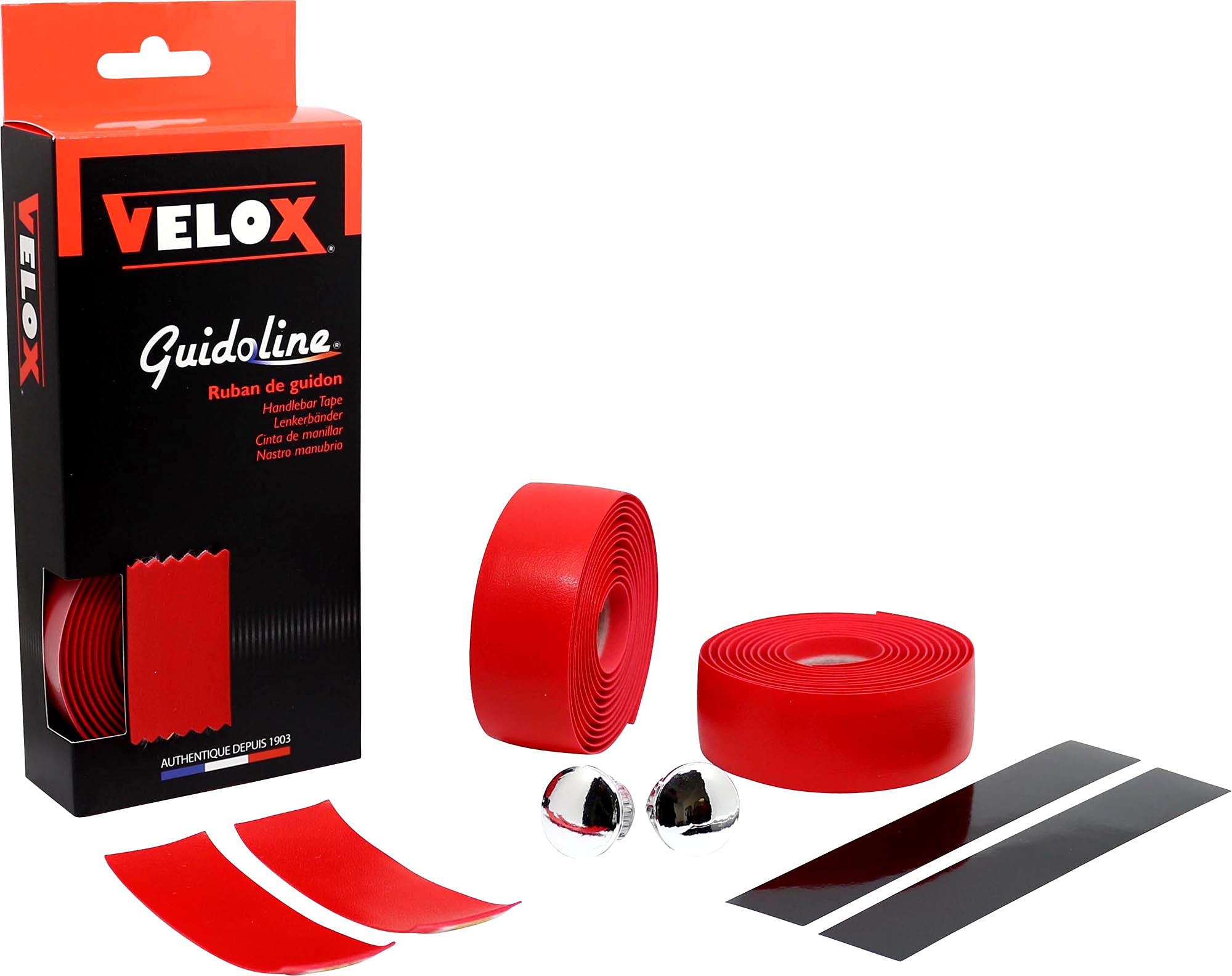Velox Classic Handlebar Tape, Red, One Size