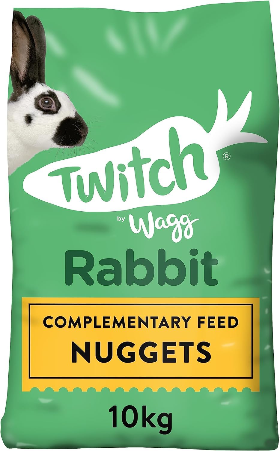 Wagg Twitch Rabbit Food 10kg - Complementary Feed Nuggets