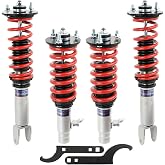 FAPO Coilover for Honda Accord 1990-1997 CB CD Adjustable Height Mono-Tube Suspension Lowering Spring Kit