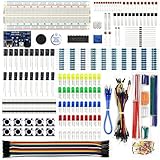 REXQualis Electronics Component Fun Kit w/Power Supply Module, Jumper Wire, 830 tie-Points Breadboard, Precision Potentiometer,Resistor for Arduino, Raspberry Pi, STM32
