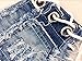 Soojun Women's Low Rise Lace Up Cheeky Mini Denim Shorts Clubwear, US 6-8, 2 Blue