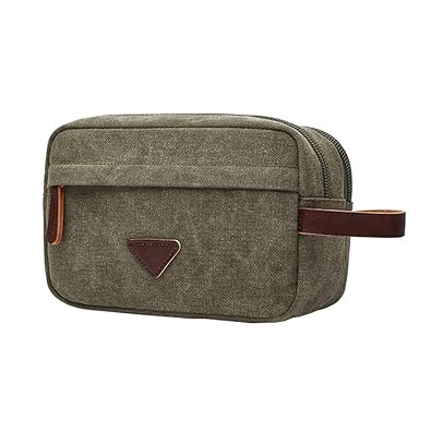 YMMONLIA Herren Handgelenktasche Canvas Clutches Tasche Geldbörse Geldtasche Leinwand Geldbeutel Münzen Beutel Hüfttasche Arb