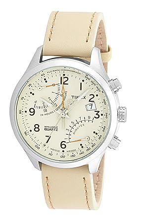 Timex Intelligent Quartz Analog Beige Dial Mens Watch - T2P382