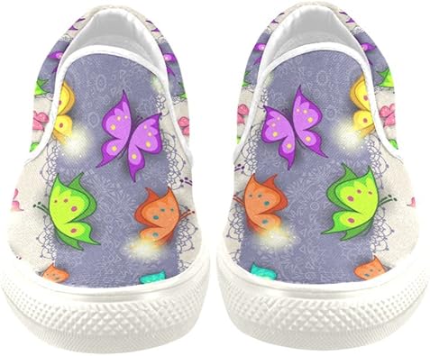 colorful canvas shoes