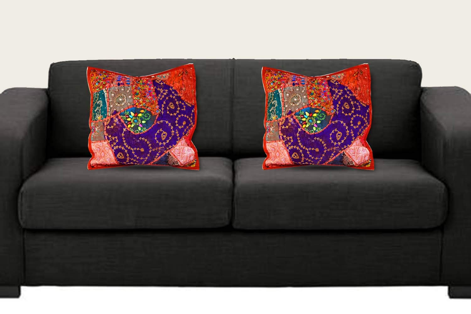 Buy Amazingindia Online Handmade Embroidery Pillow Cases Sequin