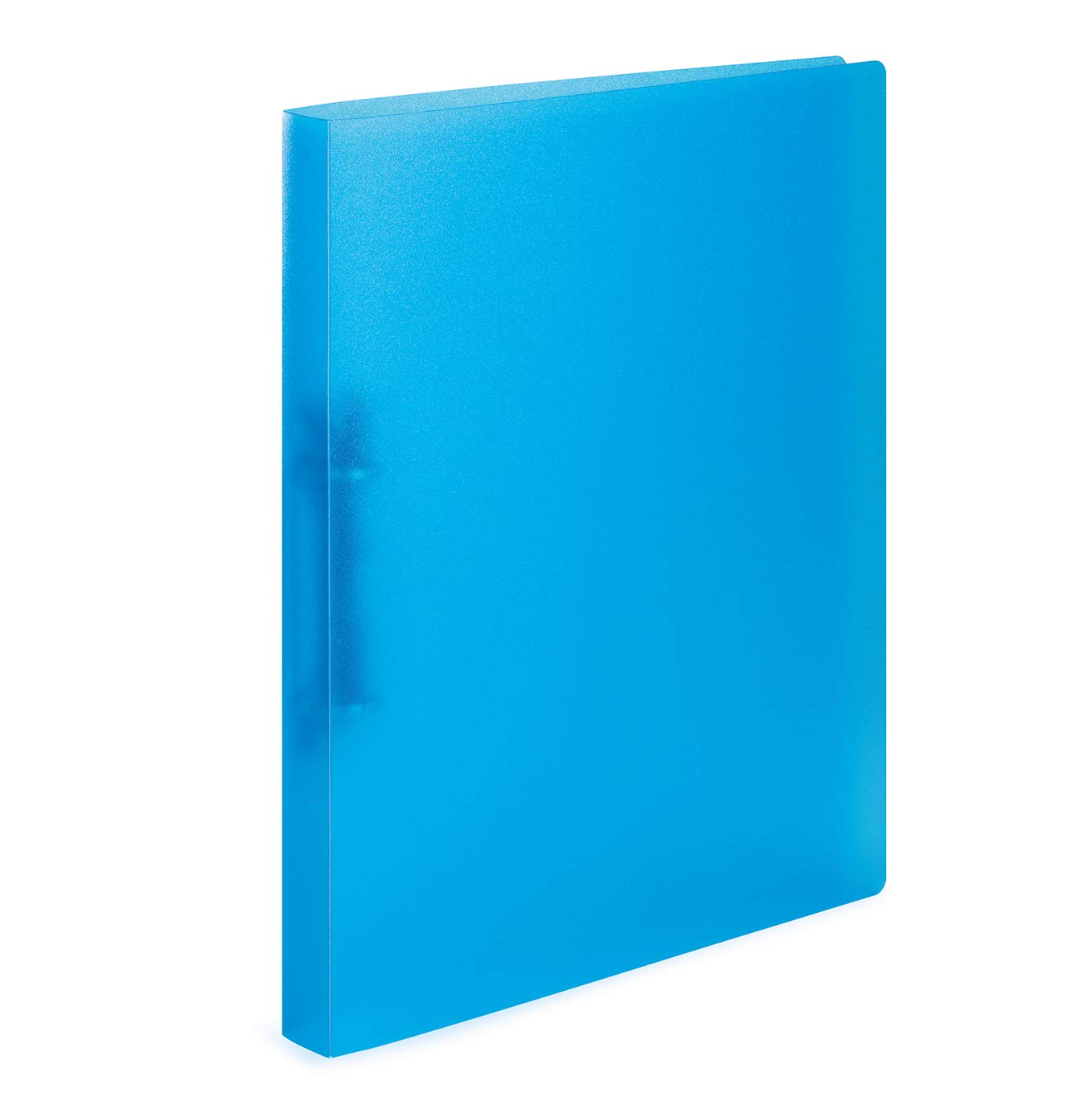 HERMA Ring Binder Translucent in Light Blue, A4, 25 mm Spine, Slim 2-Ring Binder Made of Plastic