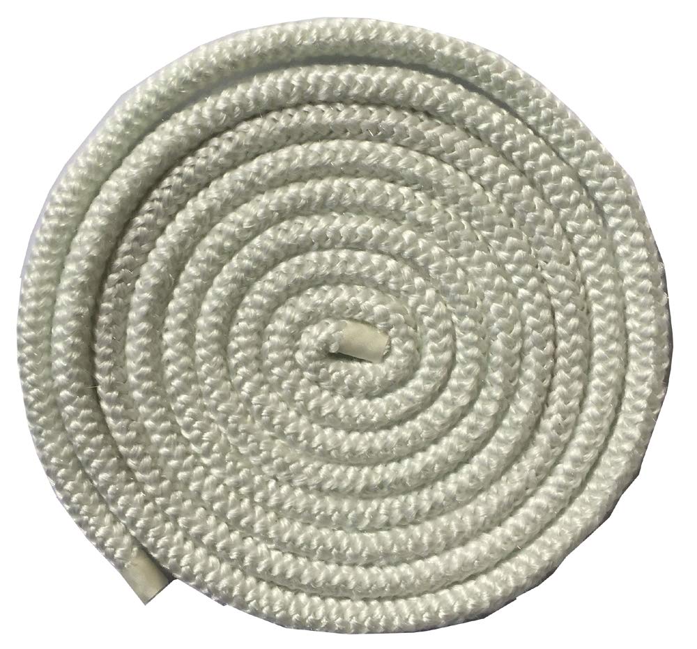 Aboniris 5/16” Wood Stove Door Gasket, 8mm Stove Rope, Round Fiberglass Rope Seal, White, Length 86"