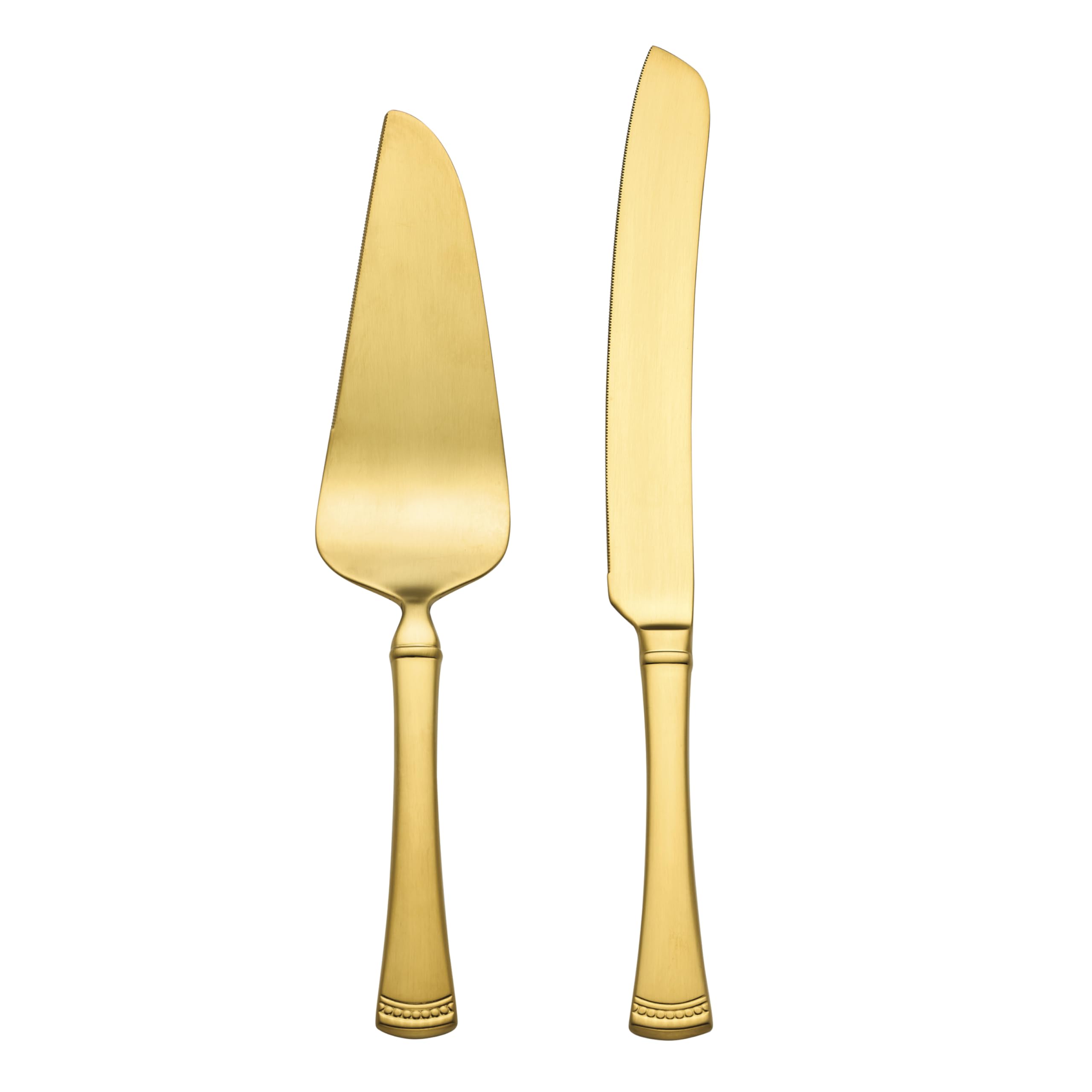 Lenox 897918 Portola Satin Gold 2-Piece Dessert Set Image