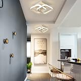 EIDISUNY Modern Ceiling Light 22W Warm White 3000K Square White Fixture view 4