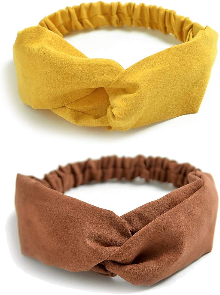10 Pack Women's Headbands Boho Flower Printing Twisted Criss Cross Elastic Hair Band Accessories E at  Women’s Clothing store