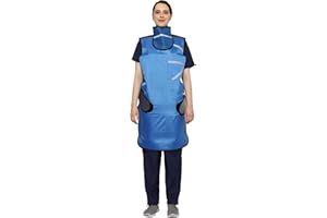 HealthGoodsIn Lead Apron and Thyroid Sheild Set | 0.5 mm Lead (pb) Equivalency Protection for Working with X-Ray Machine with Robust Hanger