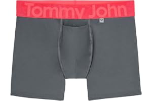Tommy John Men’s Underwear, 360 Sport Trunks Hammock Pouch, Short 4" Inseam, Moisture Wicking Underwear, Breathable Waistband