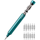 HOTO Precision Screwdriver Set, 24-in-1 Manual Screwdriver Set, Mini Hand Screwdriver Set with 12 Double End S2-Steel Bits, I